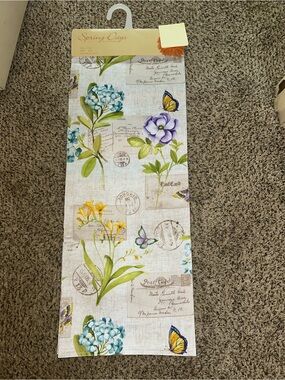 Spring Days Floral Table Runner with Butterflies